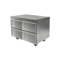 Delfield STD4448NP 48" Worktop Refrigerator w/ (2) Sections & (4) Drawers, 115v