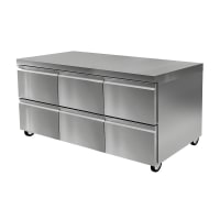 Delfield D4472NP 72"W Undercounter Refrigerator w/ 6 Drawers, 115v