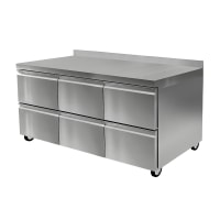 Delfield STD4472NP 72" Worktop Refrigerator w/ 6 Drawers, 115v