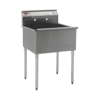 Eagle Group 2436-1-16/4 Utility Sink - 24x36x14" Bowl, 8" Splash, 16/430 Stainless