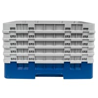 Cambro 8HS958186 Camrack Glass Rack - Half Size, (5)Extenders, 8 Compartments, Navy Blue