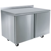 Delfield ST4460NP 60"W Worktop Refrigerator w/ (2) Sections & (2) Doors, 115v