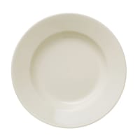 Libbey 740-901-120 12 1/3" Round Porcelana Plate - Porcelain, Cream White