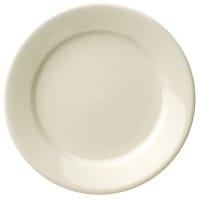 Libbey 740-901-718 7 3/4" Round Porcelana Plate - Porcelain, Cream White