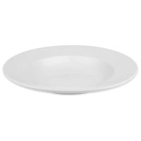 Libbey 840-370-200 12" Round Porcelain Pasta Bowl w/ 20 oz Round Capacity &amp; Rolled Edge, White, Porcelana