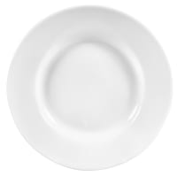 Libbey 840-901-818 8 1/8" Round Porcelana Plate - Porcelain, Bright White