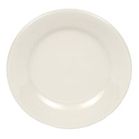 Libbey PWC-31 6 1/4" Round Rolled Edge Plate - Stoneware, Princess White
