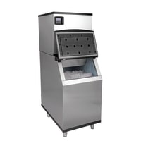 MoTak KT-MIH-360/KT-IB-310 361 lb Half Cube Ice Machine w/ Bin - 310 lb Storage, Air Cooled, 115...