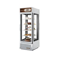 True G4SM-23PT-HC~TSL01 28" Self Service Bakery Case w/ Straight Glass - (5) Levels, White,...