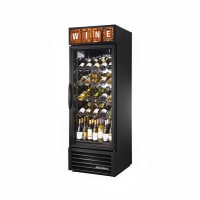 True GDM-23W-HC~TSL01 27" One Section Wine Cooler w/ (1) Zone - 106 Bottle Capacity, White,...