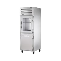 True STA1R-1HG/1HS-HC 27 1/2" One Section Reach In Refrigerator, 1 Glass Door, 1 Solid Door,...