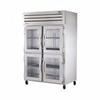 True STG2R-4HG-HC 52 3/5" Two Section Reach In Refrigerator, (4) Left/Right Hinge Glass Door...