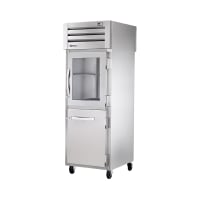 True STR1RPT-1HG/1HS-1S-HC 27 1/4" One Section Pass Thru Refrigerator, (1) Glass Door, (2) S...