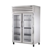 True STR2R-2G-HC 52 3/5" Two Section Reach In Refrigerator, (2) Left/Right Hinge Glass Doors, 115v