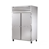 True STR2DT-2S 52 5/8" SPEC SERIES Two Section Commercial Combo Refrigerator Freezer - Solid...