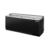 True TD-80-30-HC 80 1/2" Forced Air Bottle Cooler - Holds 720 12-oz Bottles, Lid Locks, 115v