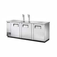True TDD-4-S-HC 90" Kegerator Beer Dispenser w/ (4) Keg Capacity - (2) Columns, Stainless, 115v