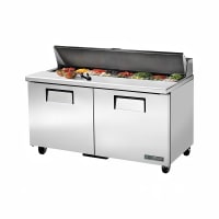 True TSSU-60-16-HC 60" TSSU Series Sandwich/Salad Prep Table w/ Refrigerated Base, 115v