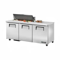 True TSSU-72-10-HC 72" TSSU Series Sandwich/Salad Prep Table w/ Refrigerated Base, 115v
