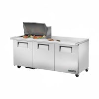 True TSSU-72-12M-B-HC 72" TSSU Series Mega Top Sandwich/Salad Prep Table w/ Refrigerated Base, 115v