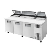 True TPP-AT2-93-HC 93" Pizza Prep Table w/ Refrigerated Base, 115v