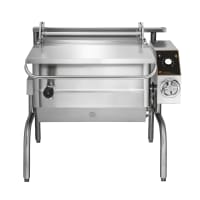 Groen BPM-40EC 40 gal. Tilt Skillet - Open Leg Base, Polished Pan, Measurement Marks, 208v/3ph