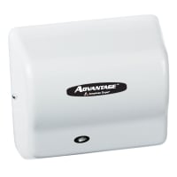 American Dryer Automatic Hand Dryer w/ 25 Second Dry Time - White Epoxy Steel, 100 240v/1ph (AD90...