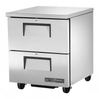 True TUC-27D-2-HC ADA 27" W Undercounter Refrigerator w/ (1) Section &amp; (2) Drawers, 115v