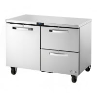 True TUC-48D-2-HC~SPEC3 48" W Undercounter Refrigerator w/ (2) Sections, (2) Drawers & (...