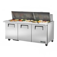 True TSSU-72-30M-B-ST-HC ADA 72" TSSU Series Mega Top Sandwich/Salad Prep Table w/ Refrigera...