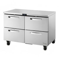 True TUC-48F-D-4-HC~SPEC3 48" W Undercounter Freezer w/ (2) Sections &amp; (4) Drawers, 115v
