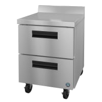 Hoshizaki WR27B-D2 27" W Worktop Refrigerator w/ (1) Section &amp; (2) Drawers, 115v