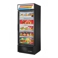 True GDM-26F-HC~TSL01 30" One Section Display Freezer w/ Swing Door - Bottom Mount Compresso...