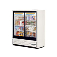 True GDM-41SL-54-HC-LD 47 1/8" GDM Series Two Section Glass Door Merchandiser - (2) Sliding...