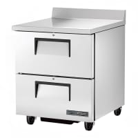 True TWT-27D-2-HC 28" Worktop Refrigerator w/ (1) Section & (2) Drawers, 115v