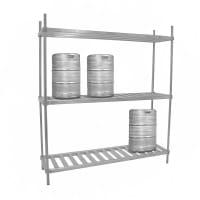 Advance Tabco KR-60-X (3) Level Keg Rack w/ (6) Keg Capacity, 60" x 20" x 76"