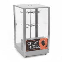Nemco 6403 Revolving Pretzel Merchandiser w/ Illuminated Interior & 27 1/4 x 15 1/8 x 18 1/8&...