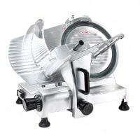 Bakemax BMMSM12 Manual Meat Slicer w/ 12" Blade - Belt Driven, 1/3 hp