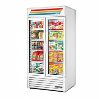 True GDM-35-HC~TSL01 39 1/2" GDM Series Two Section Glass Door Merchandiser - (2) Left/Right Hinge Doors, White, 115V