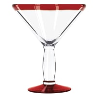 Libbey 92306R 15 oz Aruba Traditional Martini Cocktail Glass- Red