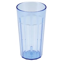 Cambro NT16401 16 2/5 oz Slate Blue Fluted Plastic Tumbler