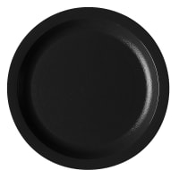 Cambro 725CWNR110 7 1/4" Round Plastic Salad Plate, Black