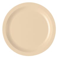 Cambro 725CWNR133 7 1/4" Round Plastic Salad Plate, Beige