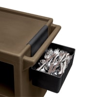 Cambro BC1115SH110 1 3/4 gal Silverware Holder - Service Cart, Black