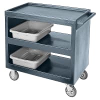 Cambro BC2354S191 3 Level Polymer Utility Cart w/ 500 lb Capacity, Raised Ledges