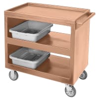 Cambro BC2354S157 3 Level Polymer Utility Cart w/ 500 lb Capacity, Raised Ledges