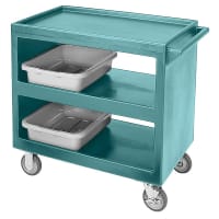 Cambro BC2354S401 3 Level Polymer Utility Cart w/ 500 lb Capacity, Raised Ledges