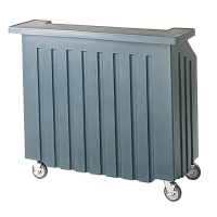Cambro BAR540401 54" Cambar® Portable Bar w/ 80 lb Ice Bin & Speed Rail - Slate Blue