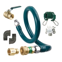 Krowne M10060K 60" Gas Connector Kit w/ 1" Male/Male Couplings