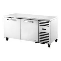 True TUC-67F-HC~SPEC3 67" W Undercounter Freezer w/ (2) Sections &amp; (2) Doors, 115v